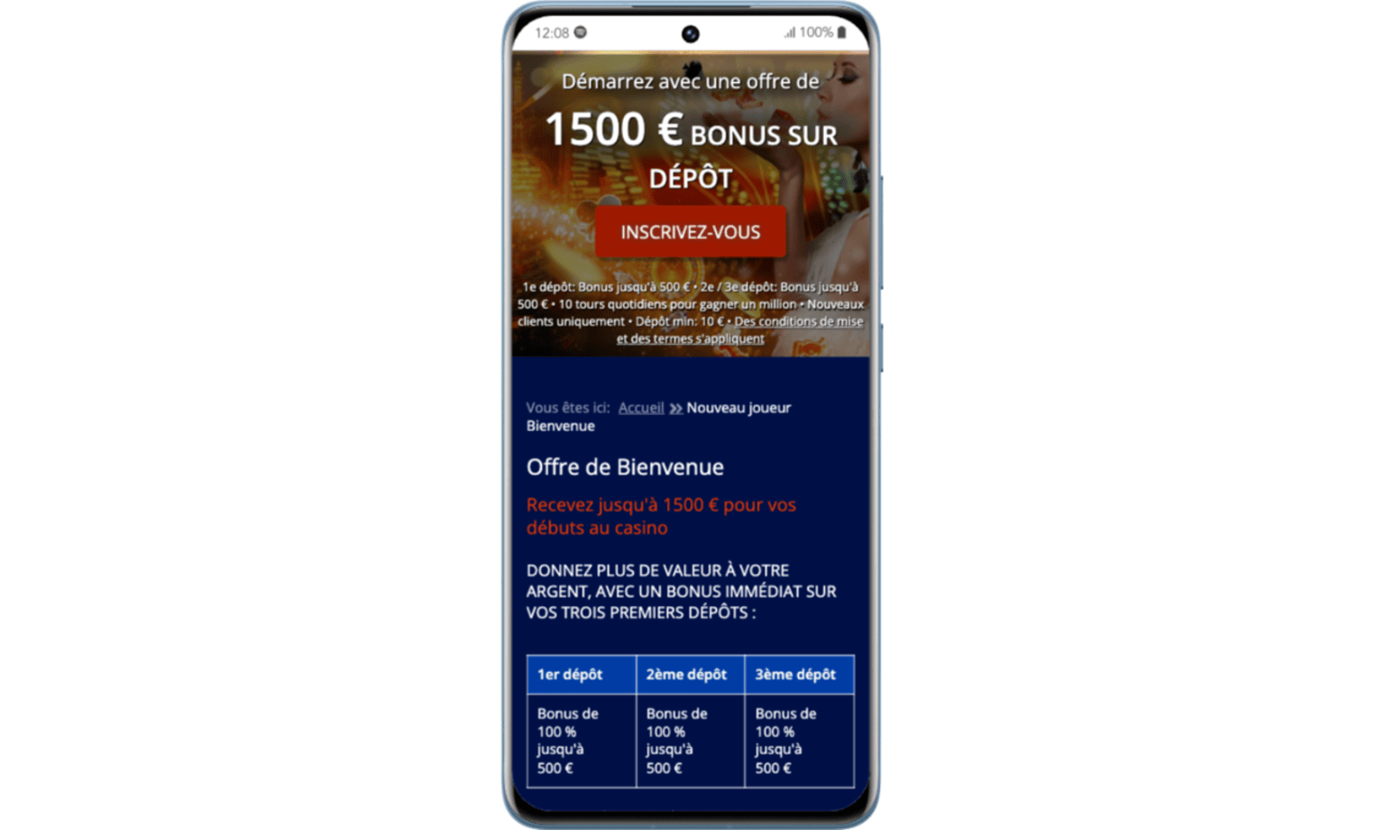 Conditions de bonus casino All slots
