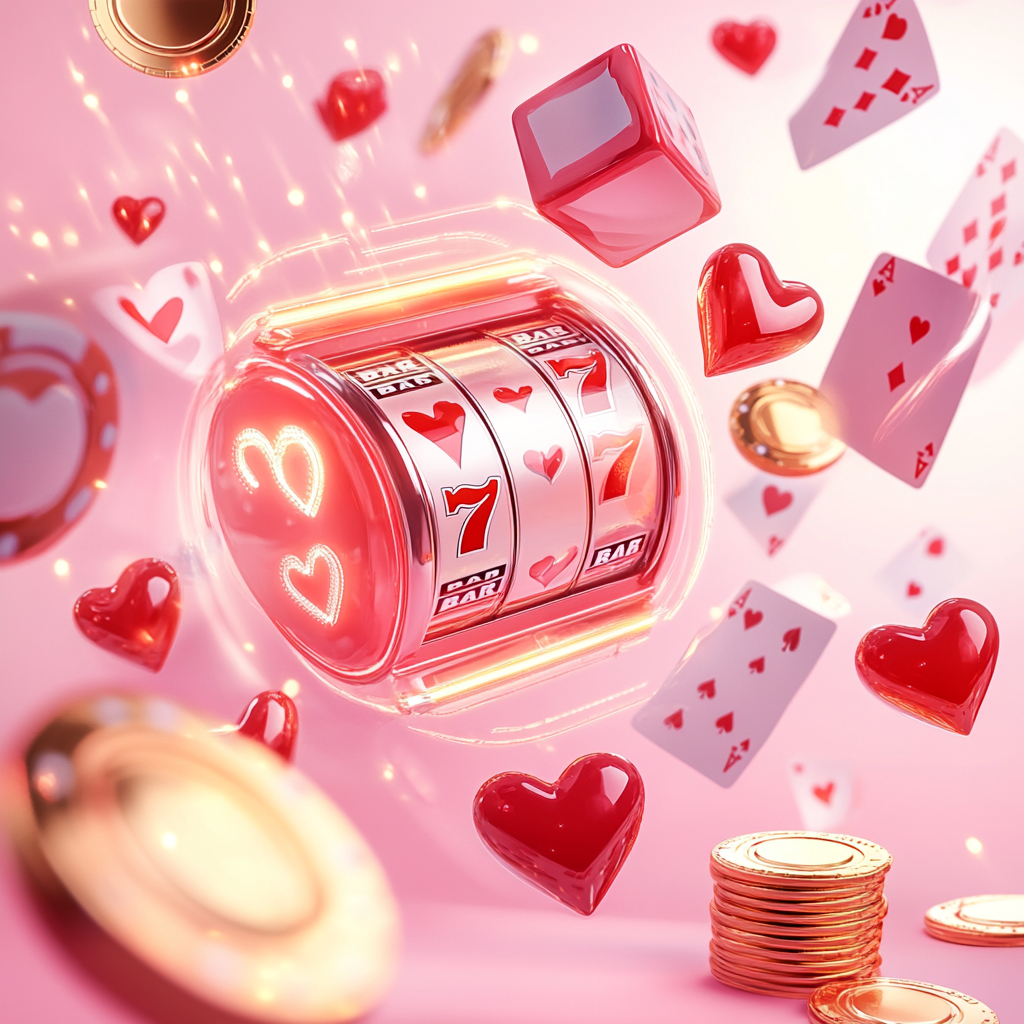Machine à sous thème Saint-Valentin