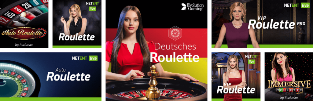 versions de roulette live